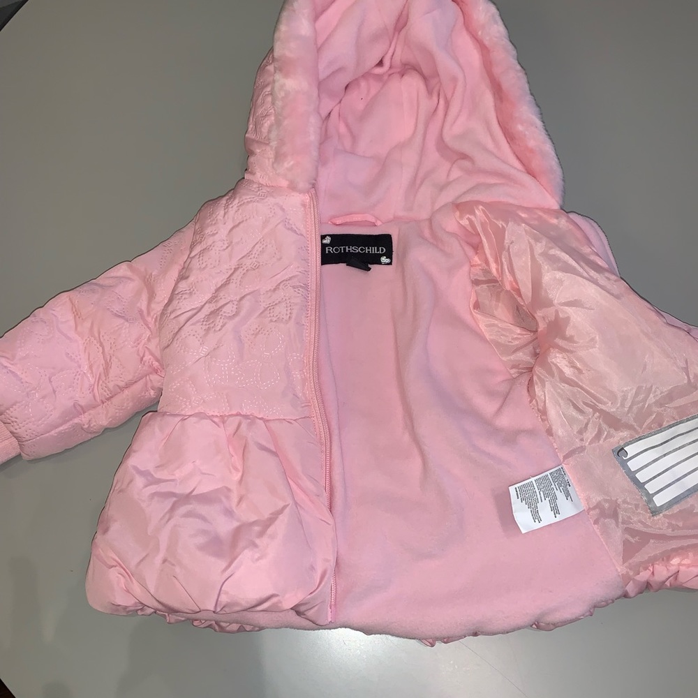 Toddler Pink Puffer Coat